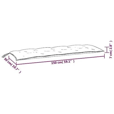 VidaXL Tuinbankkussens 2 st 150x50x7 cm oxford stof groen