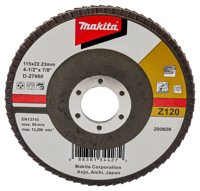 Makita Accessoires Lamellenschuurschijf 115mm Z120 - D-27660 D-27660 - thumbnail