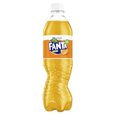 Fanta Orange Zero frisdrank, fles van 50 cl, pak van 12 stuks