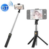 K07 Bluetooth 4 0 mobiele telefoon verstelbare Bluetooth Selfie stick zelfontspanner Pole statief (zwart) - thumbnail