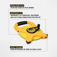 Stanley landmeter - Fiberglas - 12.7 mm - 60 m - 2-34-795 - thumbnail