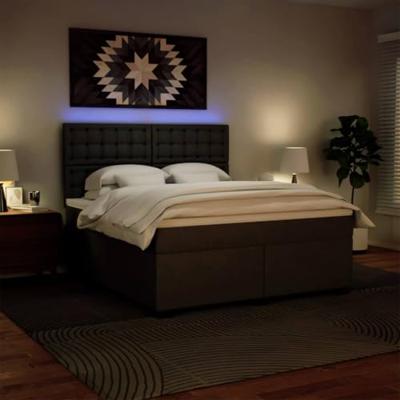 Boxspring met matras kunstleer zwart 180x200 cm