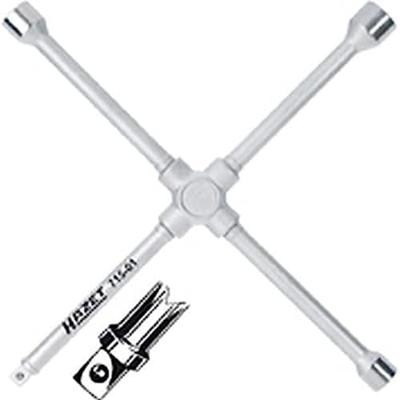 HAZET Kruissleutel 715-01 · Buiten-zeskant-profiel · SW 17 x 19 x 22 x Buitenvierkant 12,5 = 1/2 inch mm HAZET Kruissleutel 715-01 · Buiten-zeskant-profiel · SW 17 x 19 x 22 x Buitenvierkant 12,5 = 1/2 inch mm