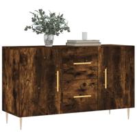 Dressoir 100x36x60 cm bewerkt hout gerookt eikenkleurig - thumbnail