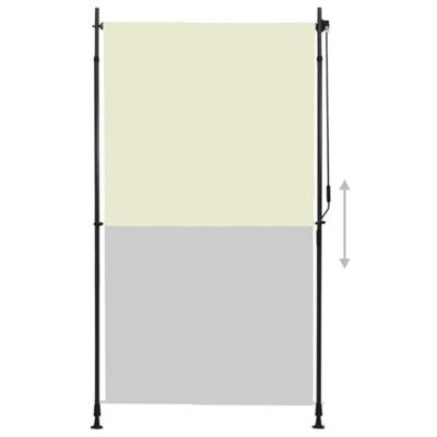 Rolgordijn voor buiten 120x270 cm crme
