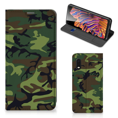 Samsung Xcover Pro | Hoesje met Magneet | Army Dark Samsung Xcover Pro | Hoesje met Magneet | Army Dark