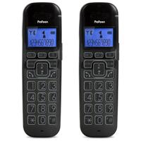 Profoon PDX-2808 DUO telefoon DECT-telefoon Nummerherkenning Zwart - thumbnail