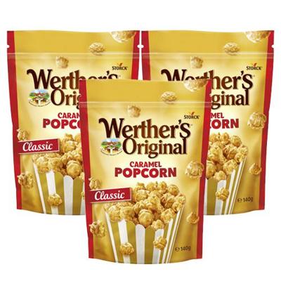 Werther's Original - Caramel Popcorn Classic - 3x 140g