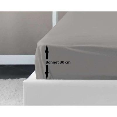 Onderlaken Lovely Home Grijs Lichtgrijs Tweepersoonsbed 140 x 190 cm