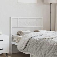 Hoofdbord 100 cm metaal wit - thumbnail