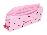 Pennenetui met 3 vakken Minnie Mouse Naive Roze 22 x 12 x 3 cm - thumbnail