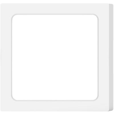 LED Downlight Vierkant 12W Opbouw - Helder/Koud Wit 6500K - Mat Wit Kunststof