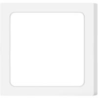 LED Downlight Vierkant 12W Opbouw - Helder/Koud Wit 6500K - Mat Wit Kunststof - thumbnail