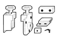GU Set toebeh. hefschuif bovengel. P903 rail 5mm - thumbnail