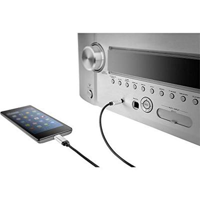 Renkforce RF-3432030 USB / Jackplug Audio Aansluitkabel [1x USB-C stekker - 1x Jackplug male 3,5 mm] 1.20 m Zwart Aluminium-stekker