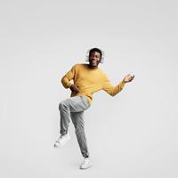 T'nB Bounce Max - Draadloze hoofdtelefoon voor over het oor, comfortabel en betoverend, met bluetooth-verbinding, stereogeluid met geïntegreerde microfoon, batterijduur tot 50 uur - zilver - thumbnail