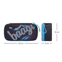 Baagl School etui Skate Bluelight 1-rits - thumbnail
