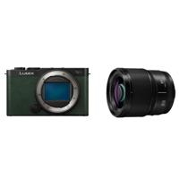 Panasonic Lumix S9 Body Dark Olive + Lumix S 85mm F/1.8 - thumbnail