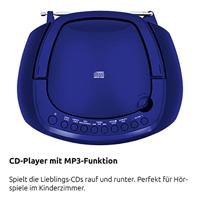 TechniSat DIGITRADIO 1990 Radio/CD-speler DAB+, VHF (FM) AUX, Bluetooth, CD, USB Acculaadfunctie, Wekfunctie Blauw - thumbnail