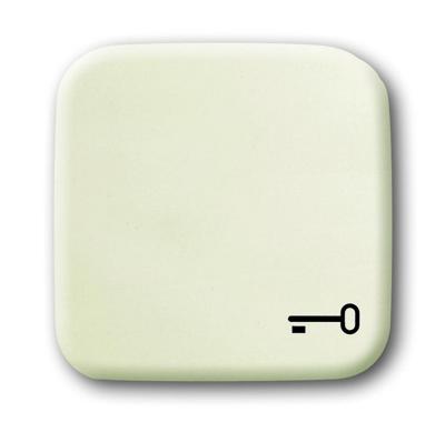 Busch-Jaeger 2CKA001731A0298 Wipschakelaar sleutel Afdekking Duro 2000 SI Parel-wit, Crème-wit 1 stuk(s)