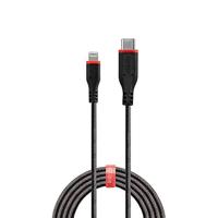 Lindy 31286 Lightning-kabel 1 m Zwart - thumbnail