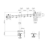 TV houder Aisens DT32TSR-149 17"-32" 18 kg - thumbnail