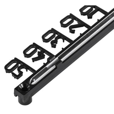 Hama Binnen-Buitenthermometer Analoog Boomstructuur 16 cm Zwart