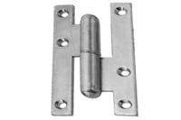 DX paumelle 140 x 70 mm verzinkt staal links draairichting 1 - thumbnail