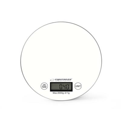 Esperanza EKS003W Elektronische Keukenweegschaal Wit Rond
