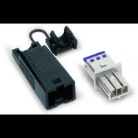 WAGO 893-1022 Netstekker WINSTA MINI Bus, recht Totaal aantal polen: 2 3 A Lichtgrijs 50 stuk(s) - thumbnail