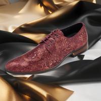 Red Paisley Panther Lureaux - Handgemaakte Nette Schoenen Voor Heren - thumbnail