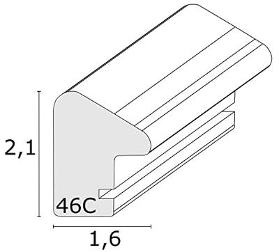 Deknudt Fotokader in grijsblauw met wit randje 13x18 S46CH7
