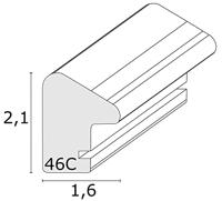 Deknudt Fotokader in grijsblauw met wit randje 13x18 S46CH7 - thumbnail