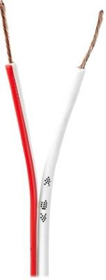 Speaker-Kabel | 2x 0,75 mm2 | 100 m | Folieverpakking | Wit Speaker-Kabel | 2x 0,75 mm2 | 100 m | Folieverpakking | Wit