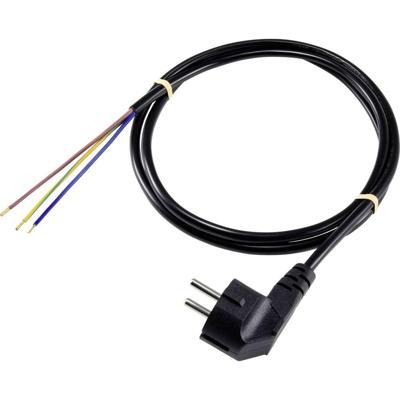 Sygonix SY-5043488 Stroom Aansluitkabel Zwart 1.50 m