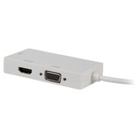 Mini displayport multi adapter DVI VGA HDMI 0.2m wit - thumbnail