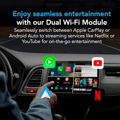 AutoSky AI Box Lite Plus 2.0 Draadloze CarPlay - Android Auto Dongle