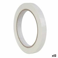 Plakband Apli 66 m 12 mm Wit PVC (12 Stuks) - thumbnail