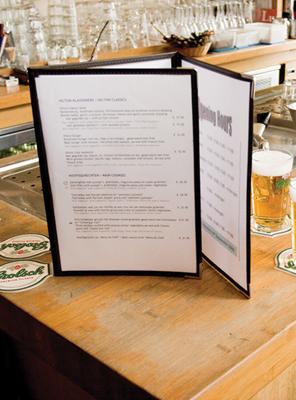 Menukaart Securit A4 3-delig voor 6 pagina&apos;s transparant 3 stuks