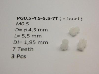 micromotor PG0.5-4.5-5.5-7T tandwiel