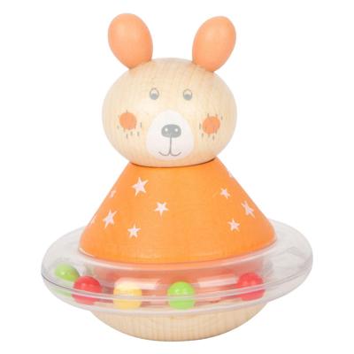 Small Foot houten tuimelaar rammelaar beer, per stuk Small Foot houten tuimelaar rammelaar beer, per stuk