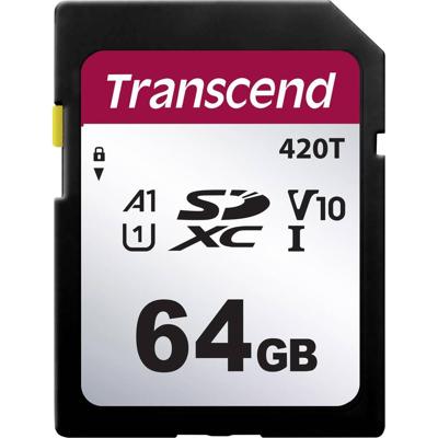 Transcend TS64GSDC420T SD-kaart Industrial 64 GB v30 Video Speed Class Transcend TS64GSDC420T SD-kaart Industrial 64 GB v30 Video Speed Class