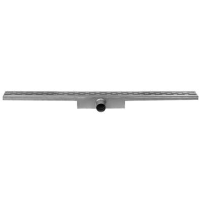 Easy Drain Compact afvoergoot 6x80cm enkele plaat met zijuitloop 50mm RVS edcom800-50