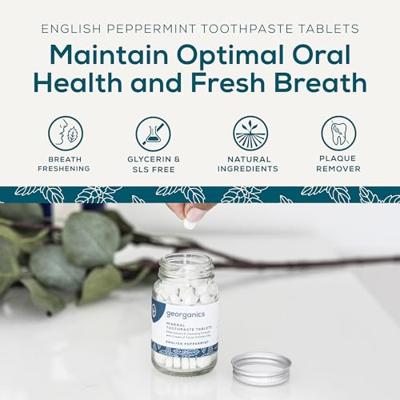 Georganics Toothpaste tablets english peppermint 120 Tabletten