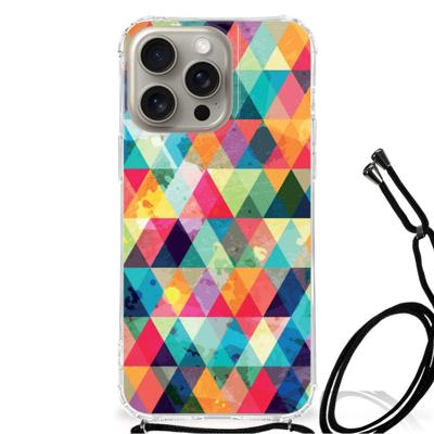 iPhone 15 Pro Max Doorzichtige Silicone Hoesje Geruit iPhone 15 Pro Max Doorzichtige Silicone Hoesje Geruit