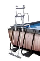 EXIT Wood zwembad 540x250x100cm met overkapping en zandfilter- en warmtepomp - bruin - thumbnail