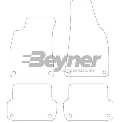 Automatten passend voor Audi A4 Cabriolet 2001-2008 4-delig BL1021584