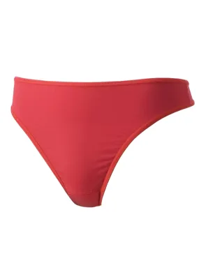 String dames 3490 microfiber - Gladde string - onzichtbaar - Invisible - badstof kruisje - zwart, wit, rood, huidskleur