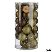 Set kerstballen Krist+ Groen PVC (4 Stuks) - thumbnail