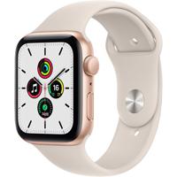 Refurbished Apple Watch SE 2020 GPS 44mm Rosegoud Als nieuw - thumbnail